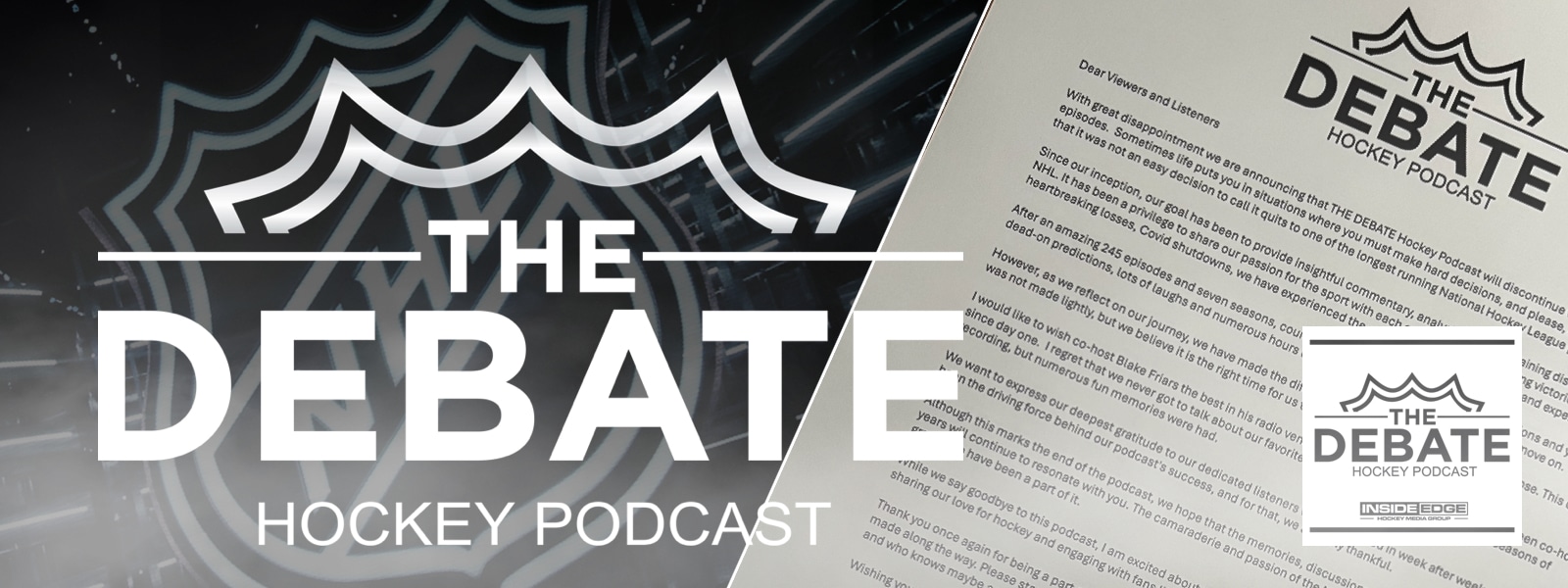THE DEBATE Hockey Podcast – Special Announcement